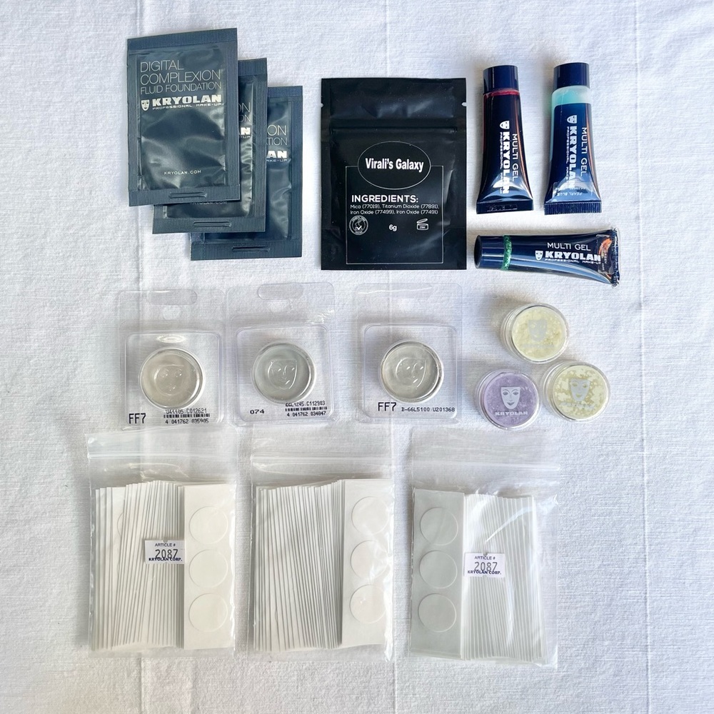 KRYOLAN & BESPOKE | Lot Of Professional Make Up Sample Set 17 Piece New